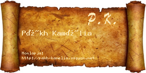 Pákh Kamélia névjegykártya